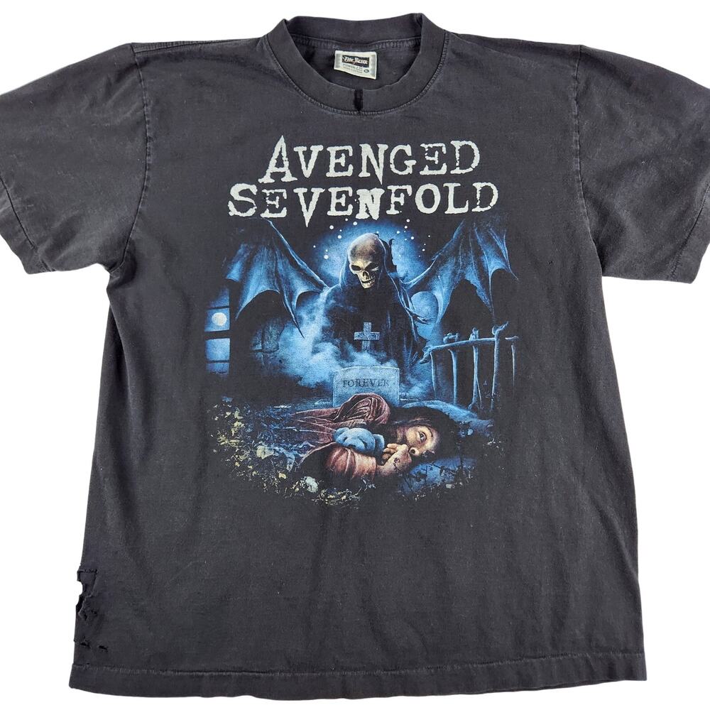 Avenged Sevenfold T-Shirt Men's XL The Roxx Thrashed Single Stitch